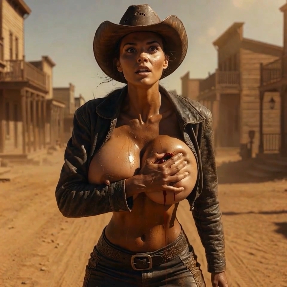 cowgirl get shot in heart